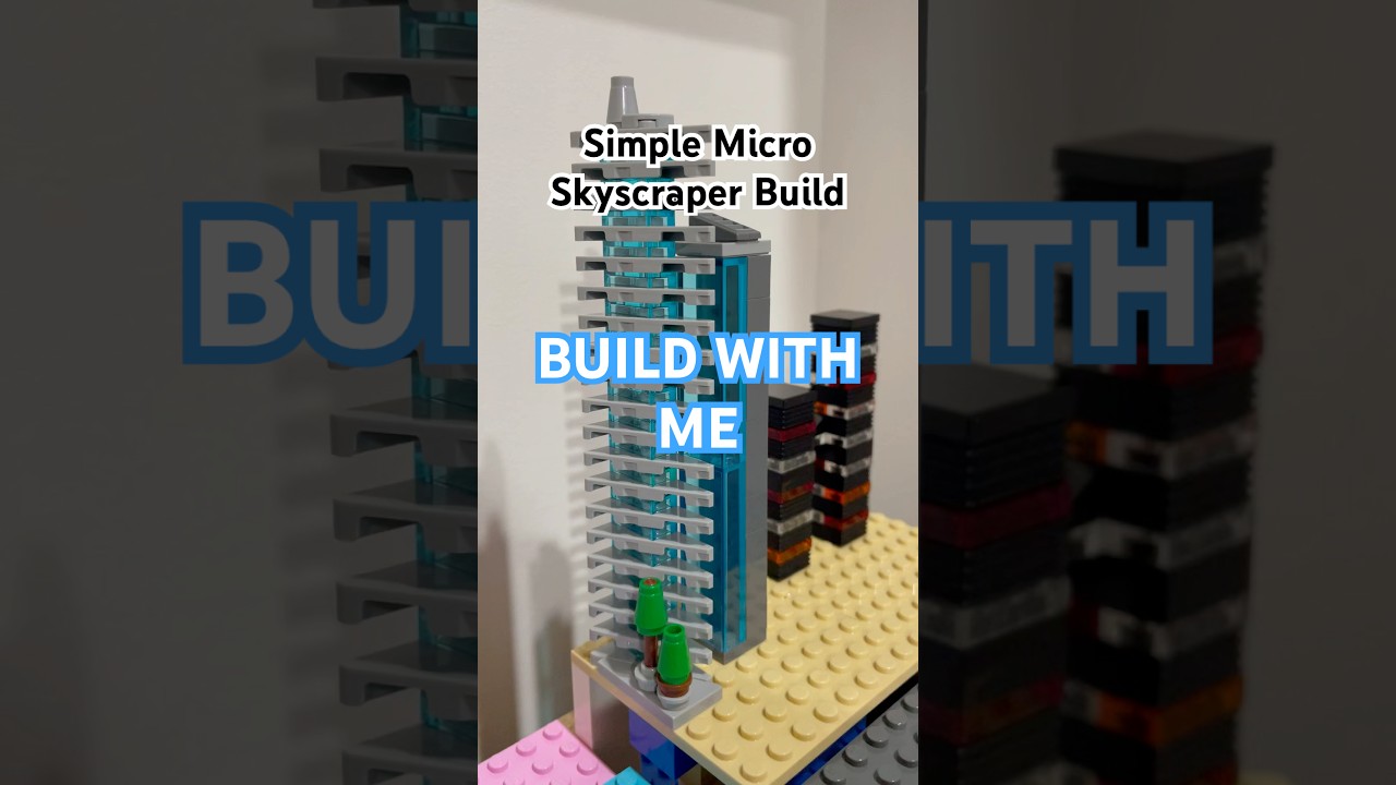 It&rsquo;s Only Four Parts! This New Skyscraper Mini Build Is Great #lego #minicity #shorts