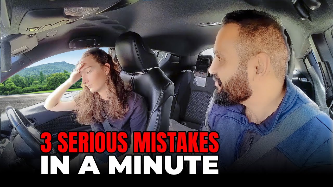 The learner made 3 serious mistakes in a short amount of time | UK Driving Mocktest