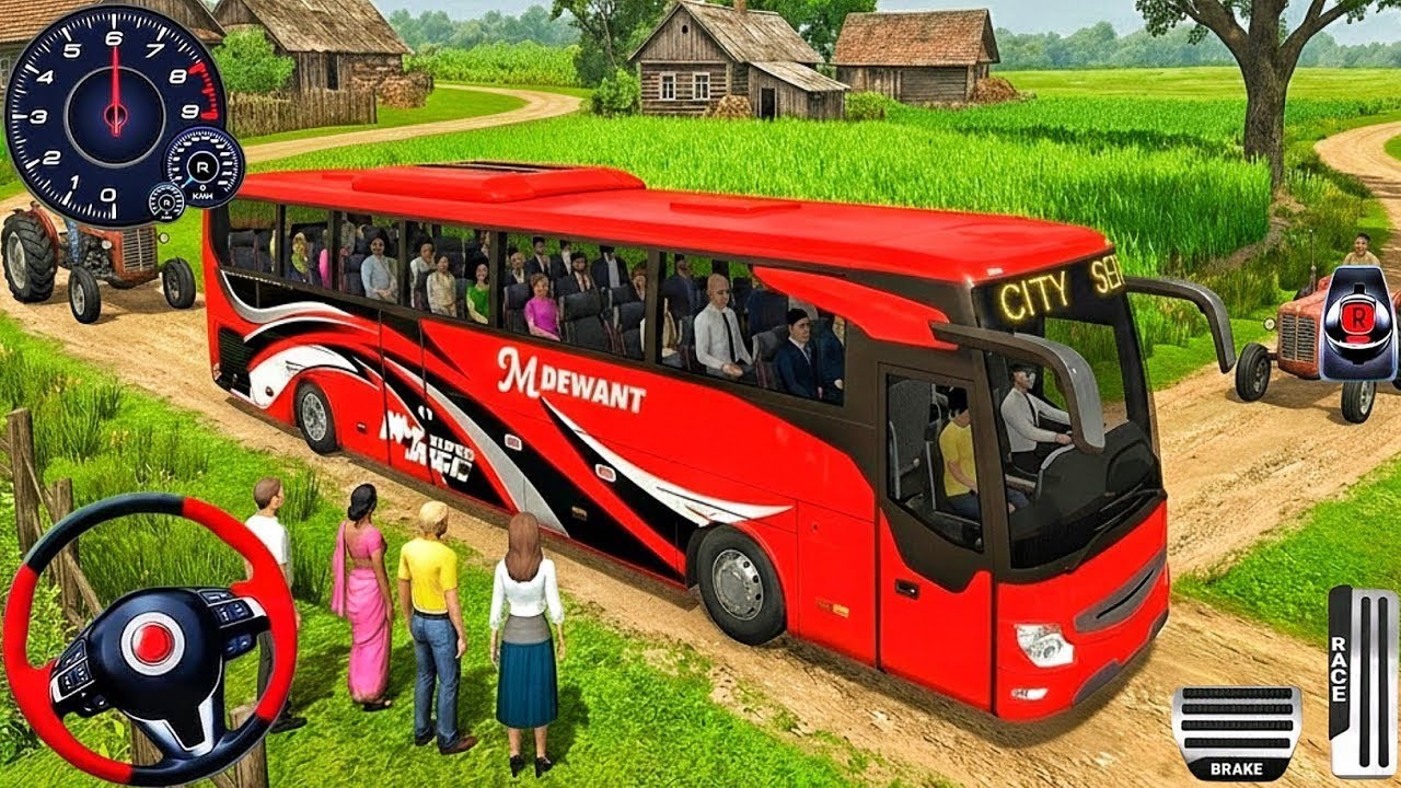 Driving Bus simulator 🚐 Ultimate player Android game #Bus game