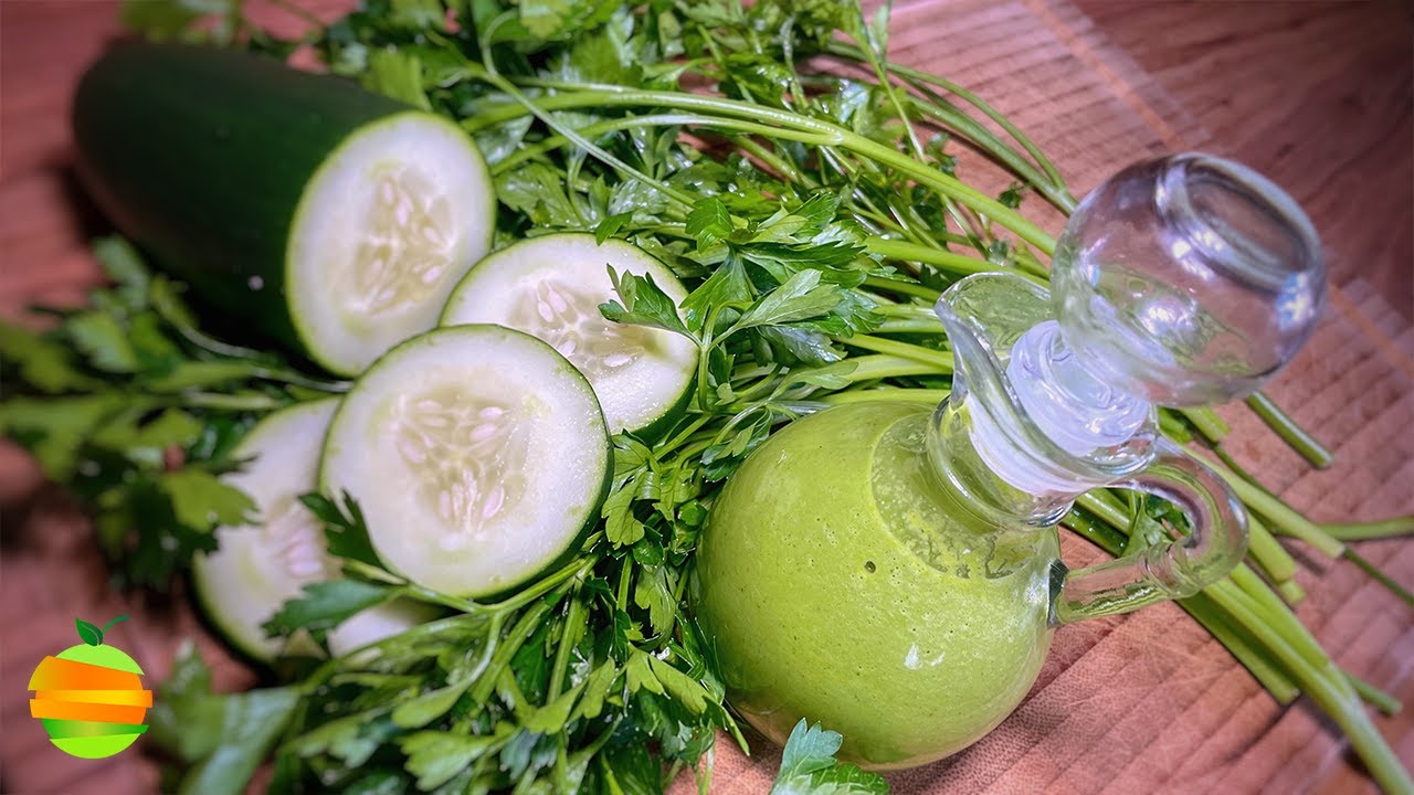 ¿Cómo hacer aderezo de perejil y pepino para ensaladas? ¡Sin lácteos!