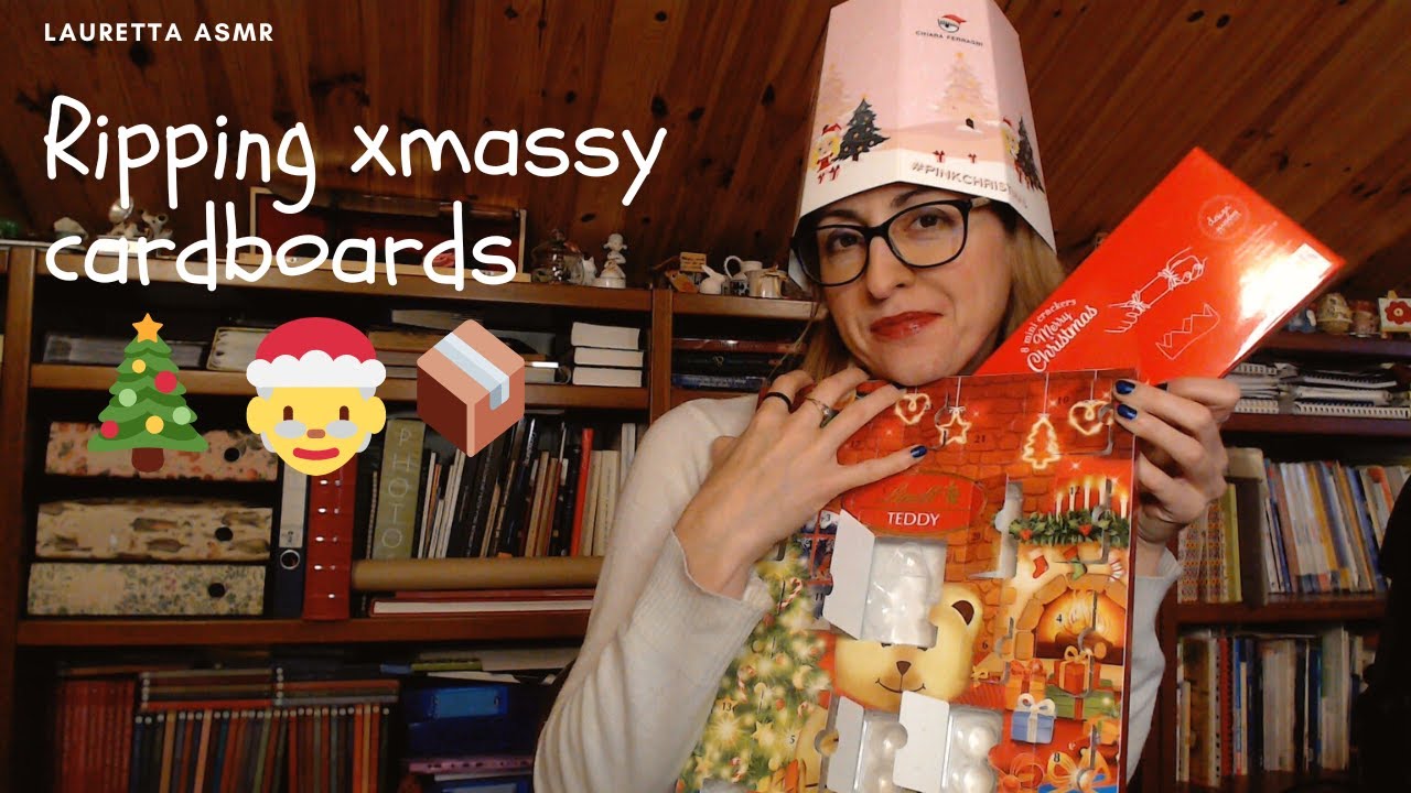 Asmr Ripping Xmassy Cardboards 🎁🤶