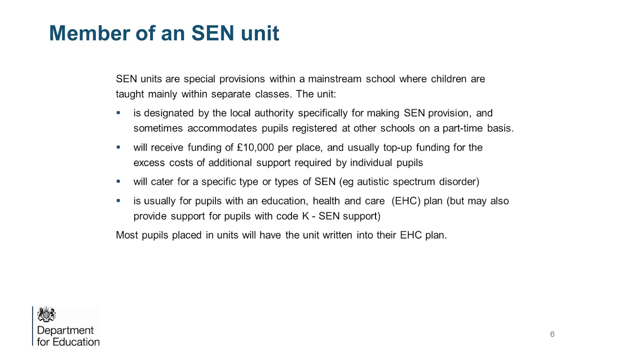 Special educational needs
