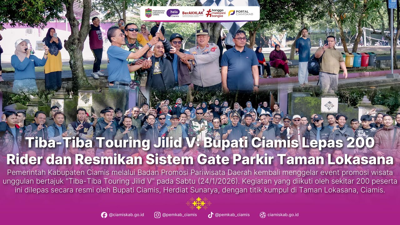 Tiba-Tiba Touring Jilid V dan Peresmian Sistem Gate Parkir Taman Lokasana