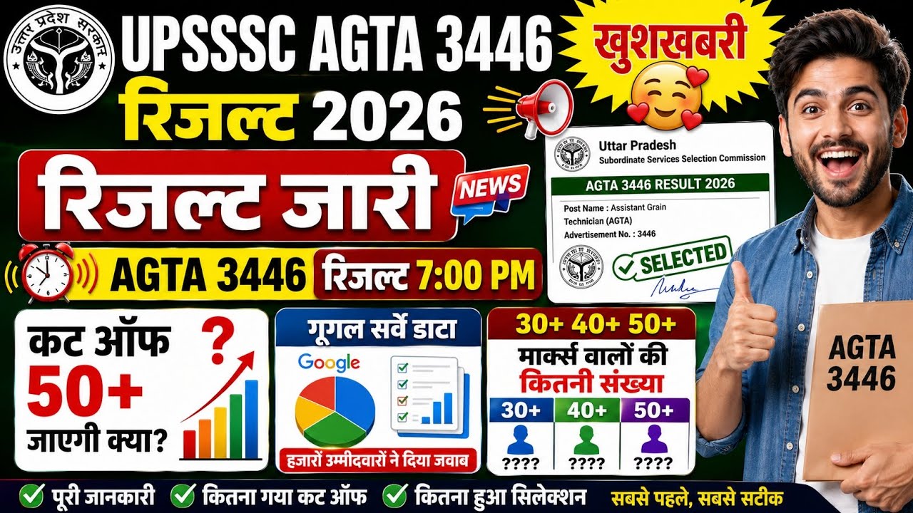 AGTA CUT OFF 2025 | AGTA FINAL CUT OFF | UPSSSC AGTA FINAL CUT OFF 2025 | AGTA FINAL RESULT 2026