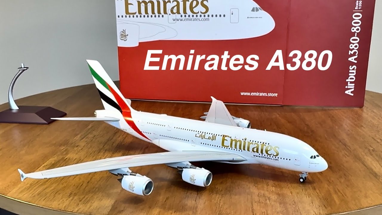 Распаковка Emirates A380 Gemini Jets 1/200 G2UAE674