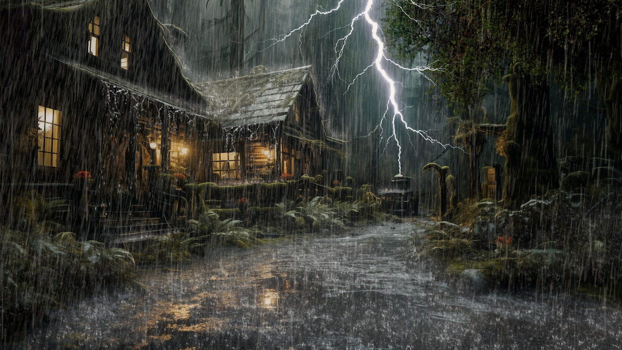 HEAVY RAIN AND THUNDER SOUNDS - DEEP SLEEP | Thunderstorm for Sleeping - Rain Sound Comfort #2