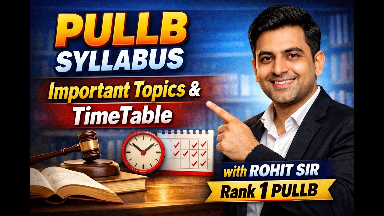Syllabus of PU LAW ENTRANCE | PU LAW Entrance 2026 | CLAT & PULLB Coaching in Chandigarh #pullb
