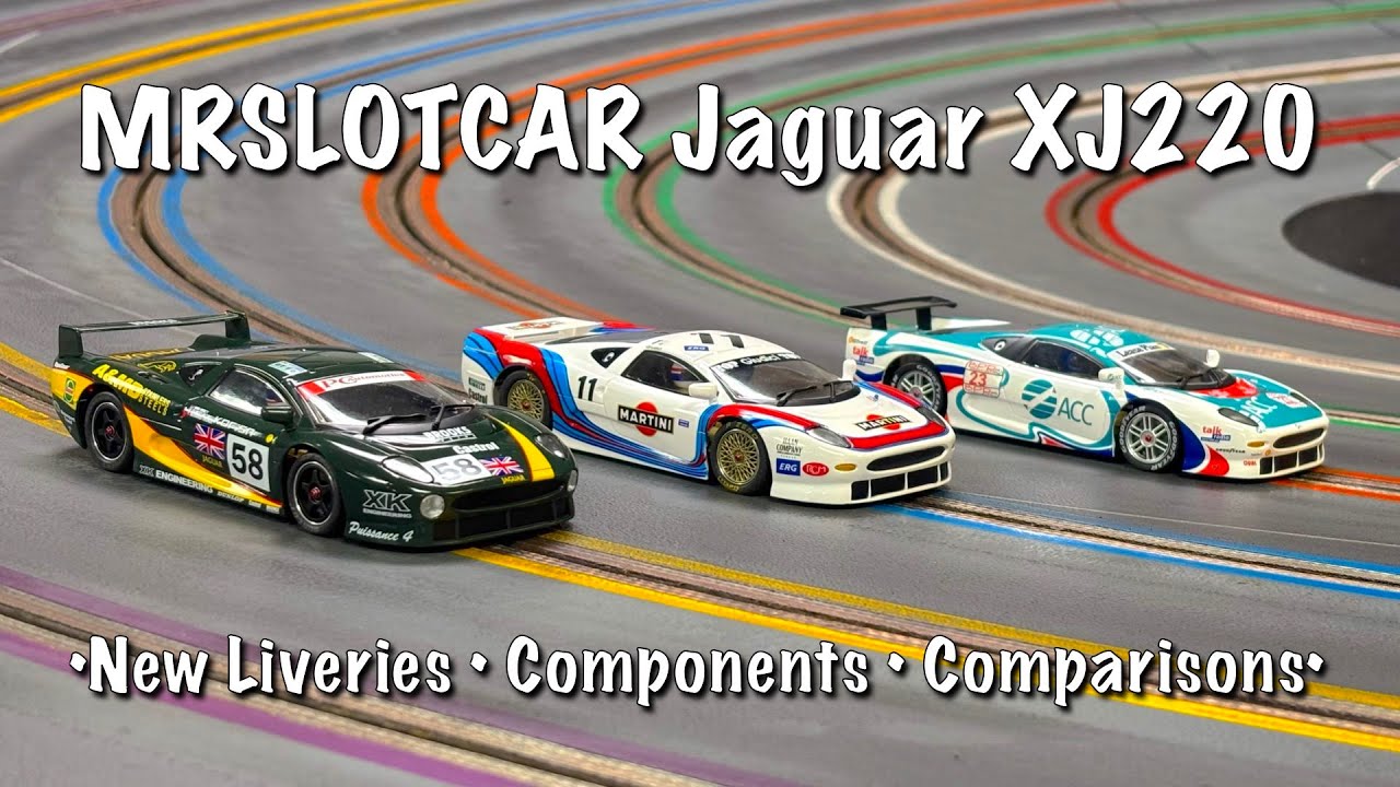 MRSLOTCAR Jaguar XJ220 32nd Scale Slot Car
