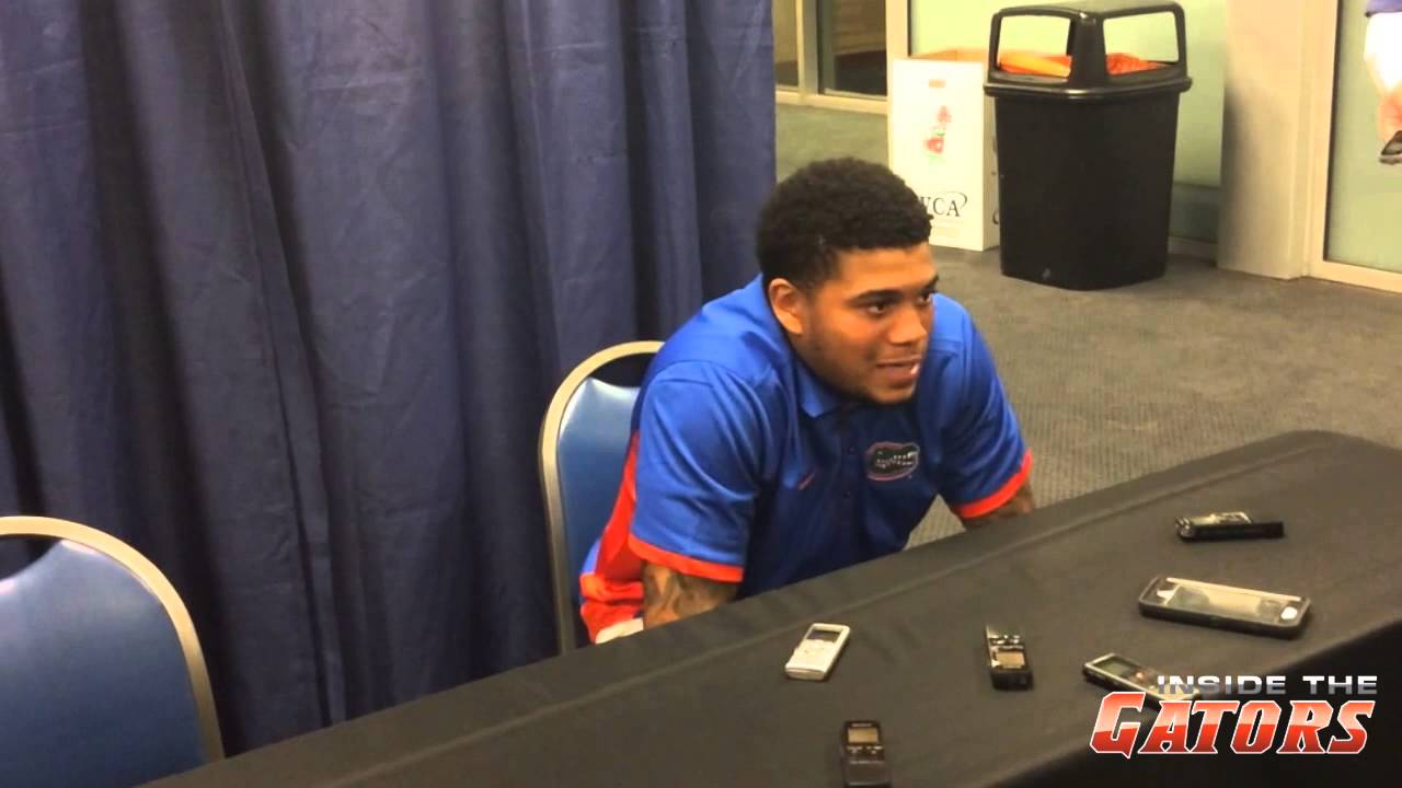 Florida Gators CB Jalen Tabor speaks with the media (8/21/15)