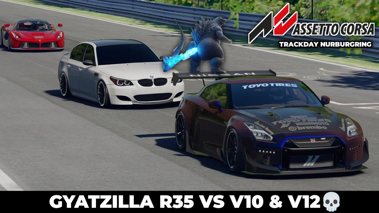 НУРБУГРИНГ-ТРЕКДЕНЬ НА NISSAN GTR R35 GODZILLA!💀 | ASSETTO CORSA ИНДОНЕЗИЯ