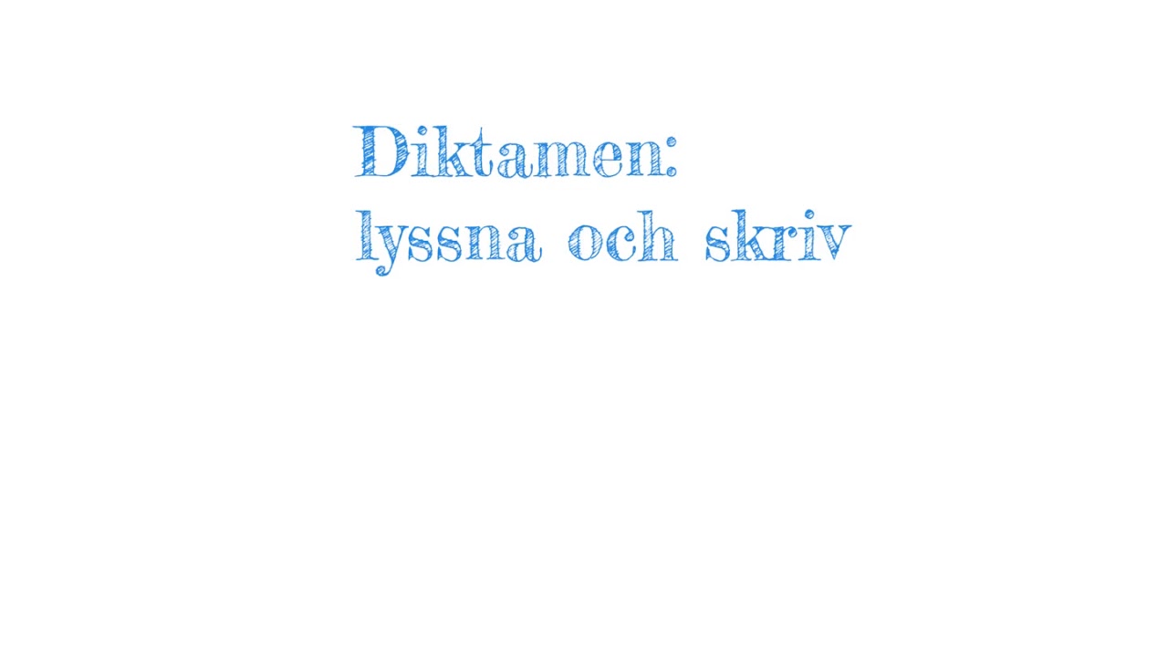 diktamen- berättande text om familjen