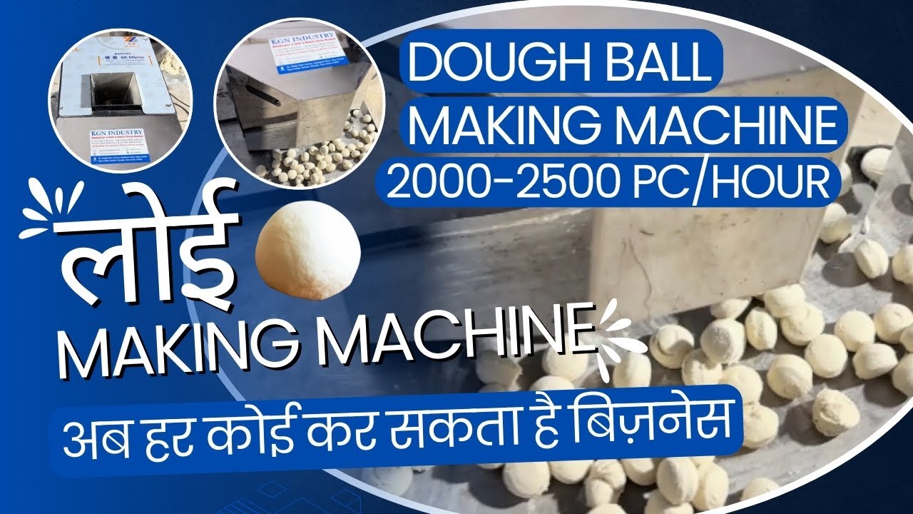 Fully Automatic LOI Cutting Machine |  Dough Ball Making Machine | #kgnindustry #food #machine
