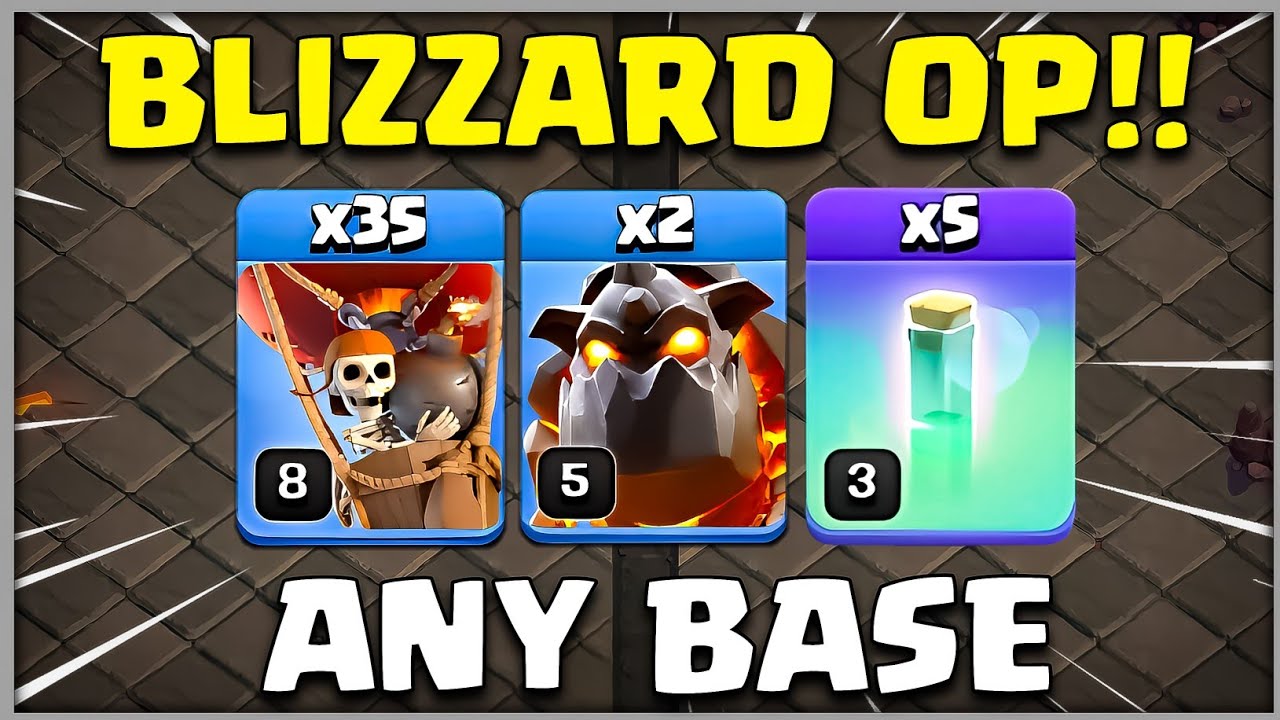 Stop Using Super Archer Blimp | Use This Now Blizzard LaLo Th12 Attack Easy 3 Star Any Base
