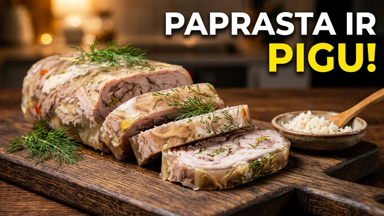 Šaltienos dešra. Paprasta, skanu, pigu #DeVija