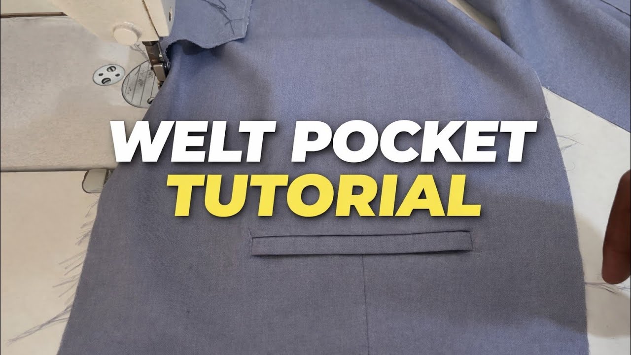 How to Sew a Clean Welt / Back Pocket 