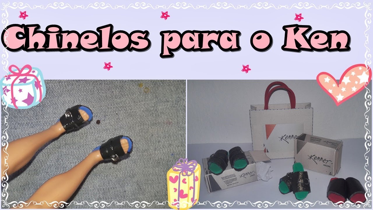 #Criando e Costurando - Chinelos para o Ken