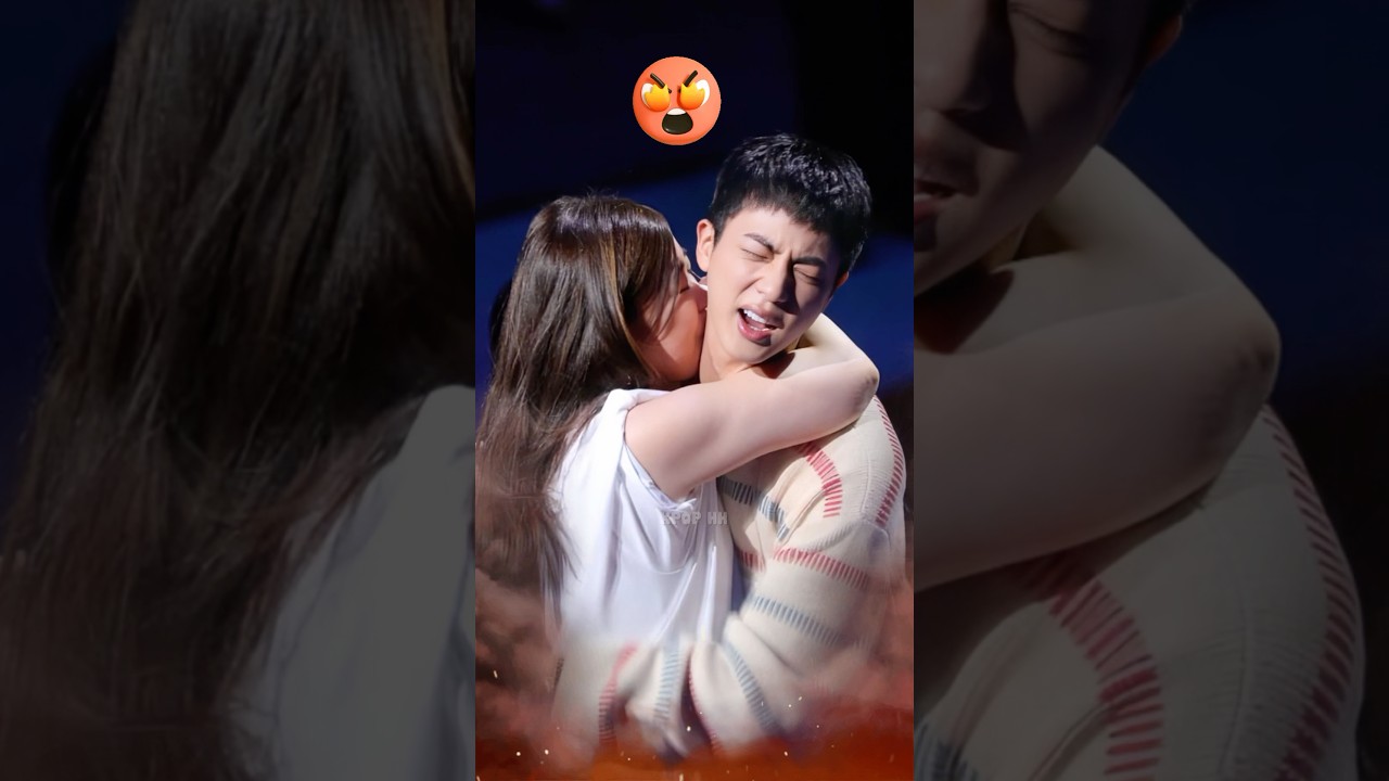 Girl Kisses Jin's Neck, This Is Why The Company Doesn't Want Him To Do This 😒 shorts #jin #bts