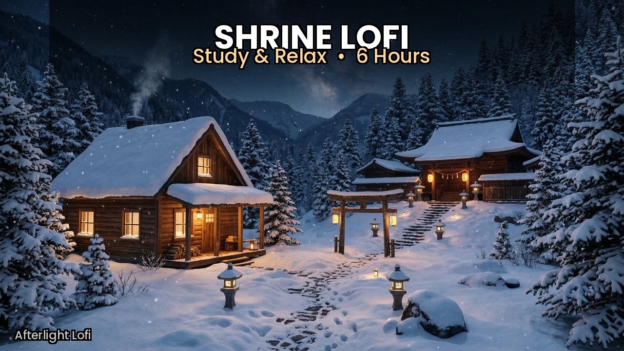 6 Hours Chill Lofi Hip Hop to Study & Sleep | Shrine lofi