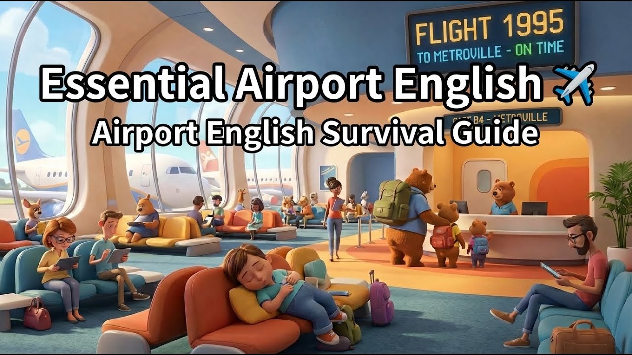 ✈️ Airport English Survival Guide | 機場英文必學！登機、海關一次搞定 | Alex & Bella EP.3 #AirportEnglish