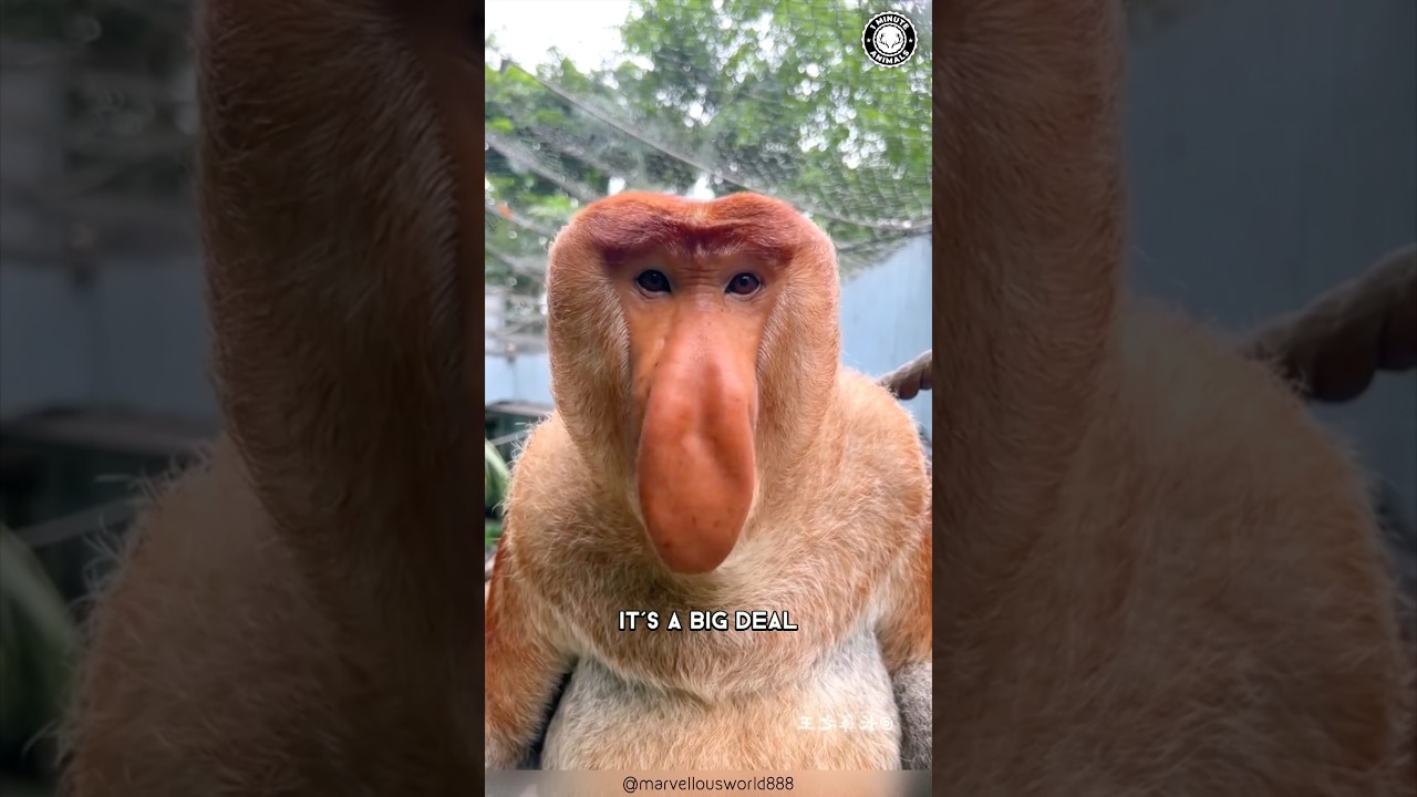 Proboscis Monkey 🐒 The Weirdest Nose In Nature!