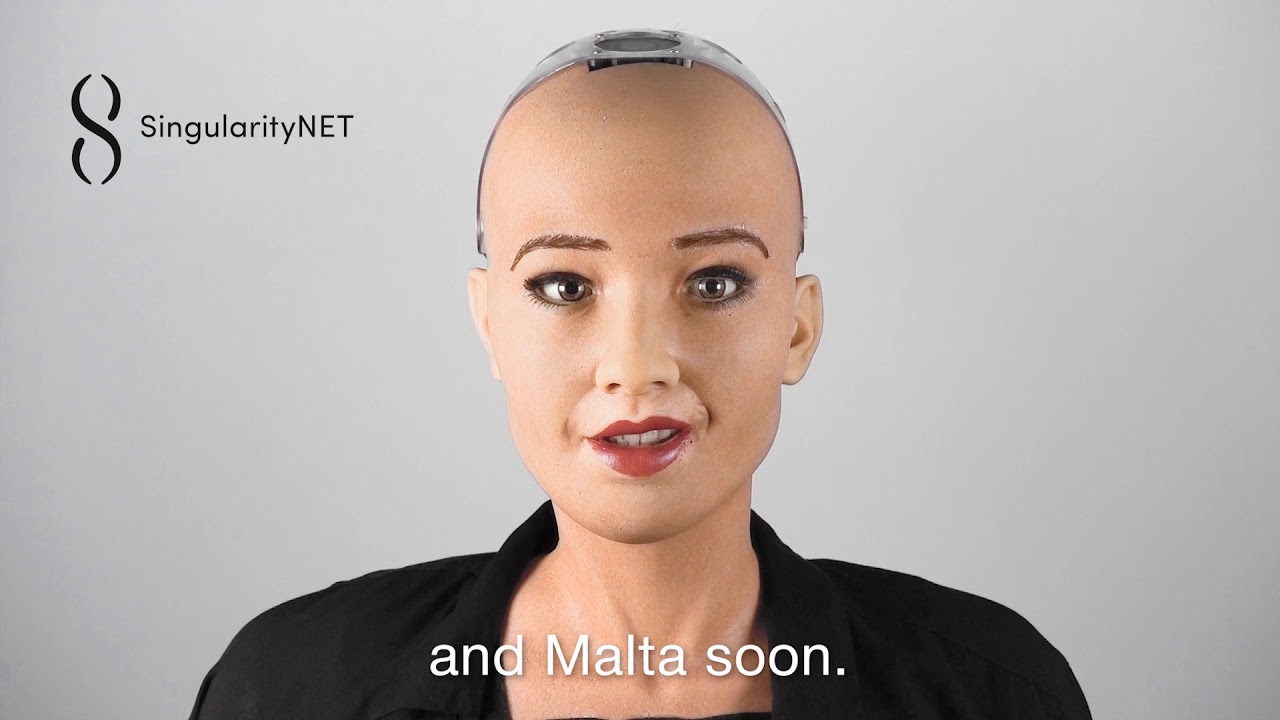 Sophia at Malta Blockchain Summit