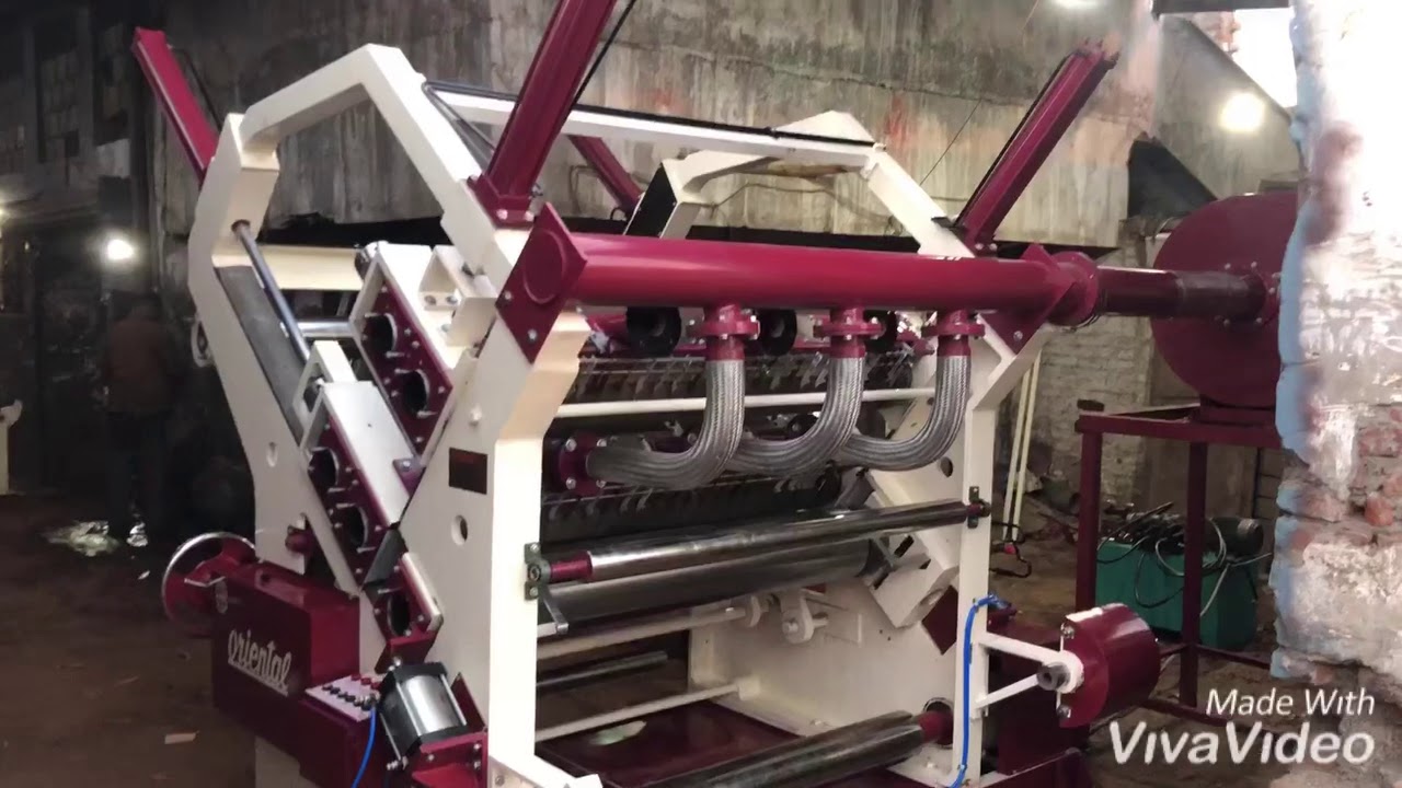 Oriental industrial corporation  Fingerless double profile corrugation machine