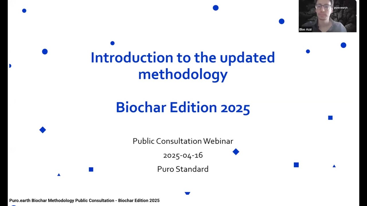 Puro.earth Biochar Methodology Public Consultation - Biochar Edition 2025
