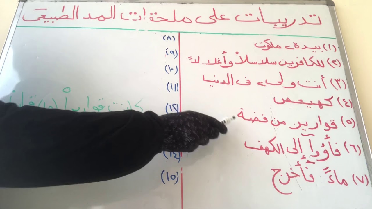 🌟مراجعة شاملة على🌟  🌟أحكام وملحقات المد الطبيعى🌟 🌷مراجعة قبل الإمتحان🌷