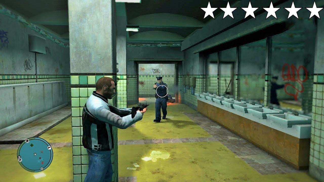 GTA IV - Niko's SIX STAR COP BATTLE AT MIDDLE PARK (GTA IV Funny Moments)