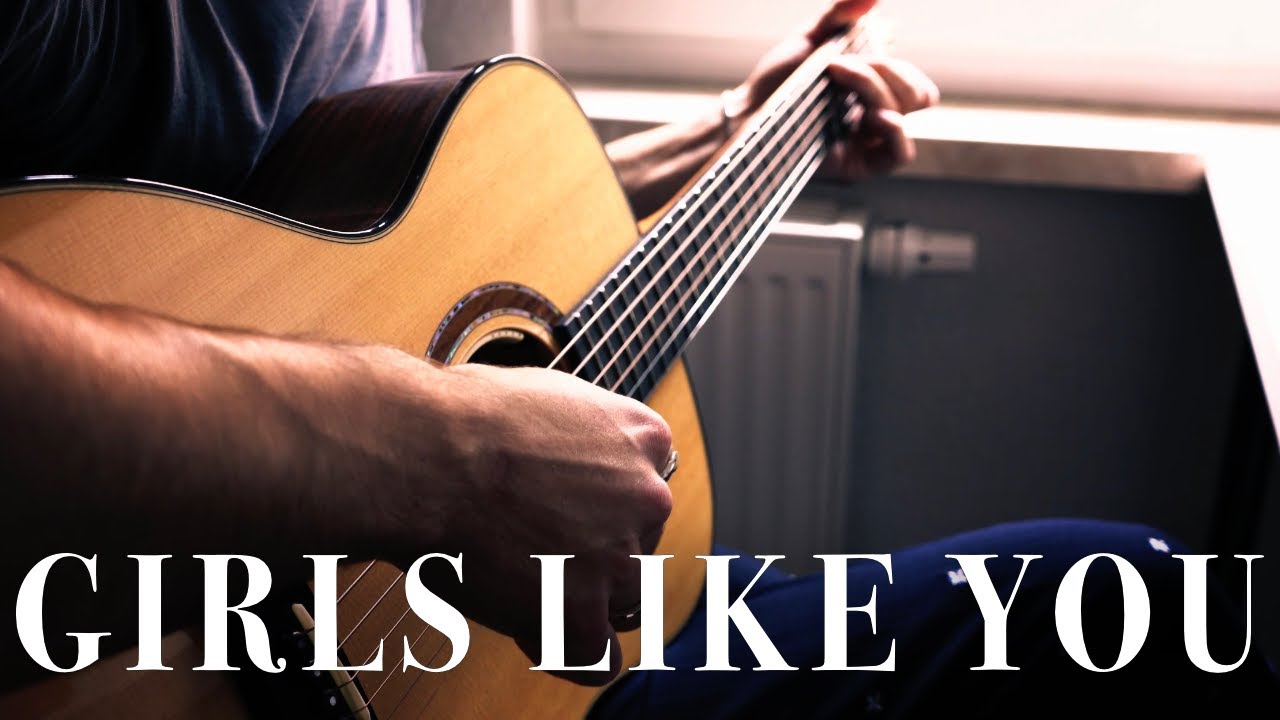 (Maroon 5) Girls Like You - Fingerstyle Guitar Cover (with TABS)