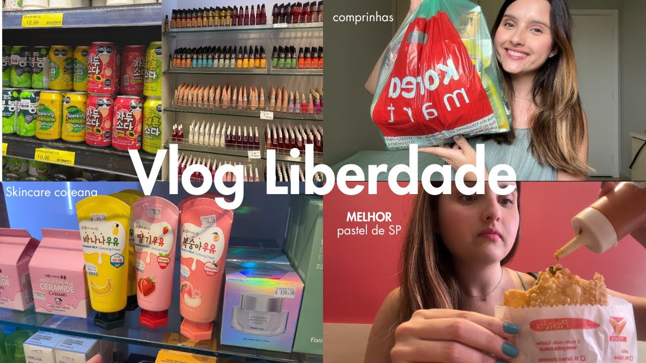 VLOG NA LIBERDADE, COMI O MELHOR PASTEL DE SP, LOJAS E COMPRINHAS! | Fernanda Coelho
