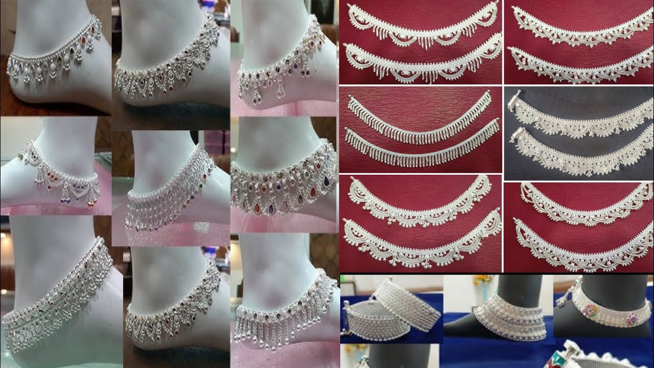 चांदी की पायल की डिजाइन /Payal Design Silver With Price /Dulhan Payal Ka Photo /Anklet Payal Design