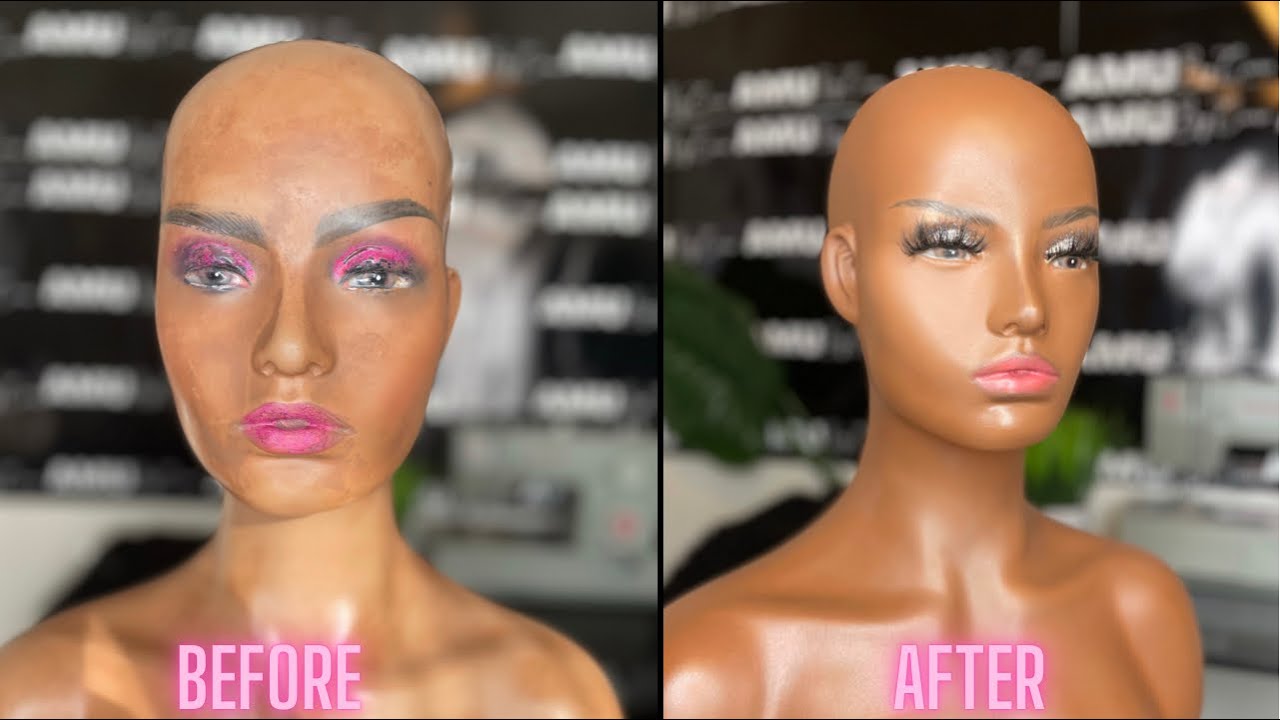 Mannequin Makeup Transformation | How To Remove Old Makeup | MAKEUP TUTORIAL