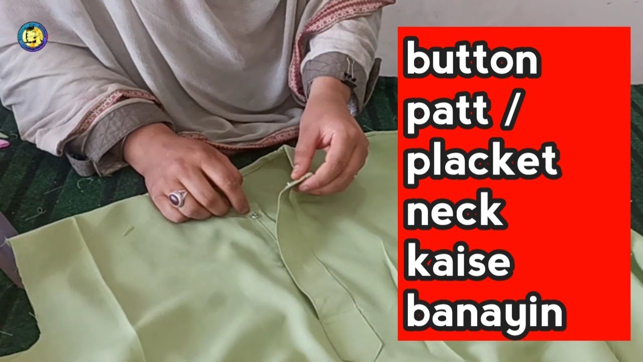 Placket neck kaise banyin| Button patt kaise banyin | Shining Star Boutique