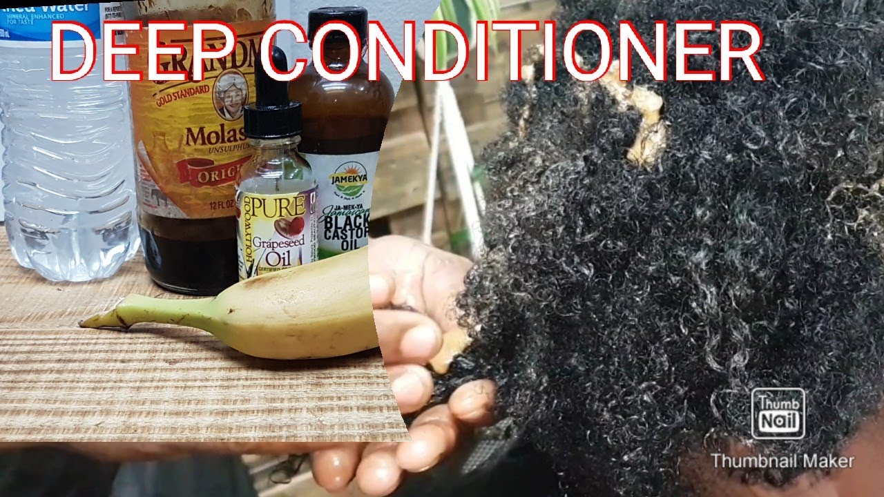 DIY Banana deep conditioner for damaged natural hair or high porosity hair/