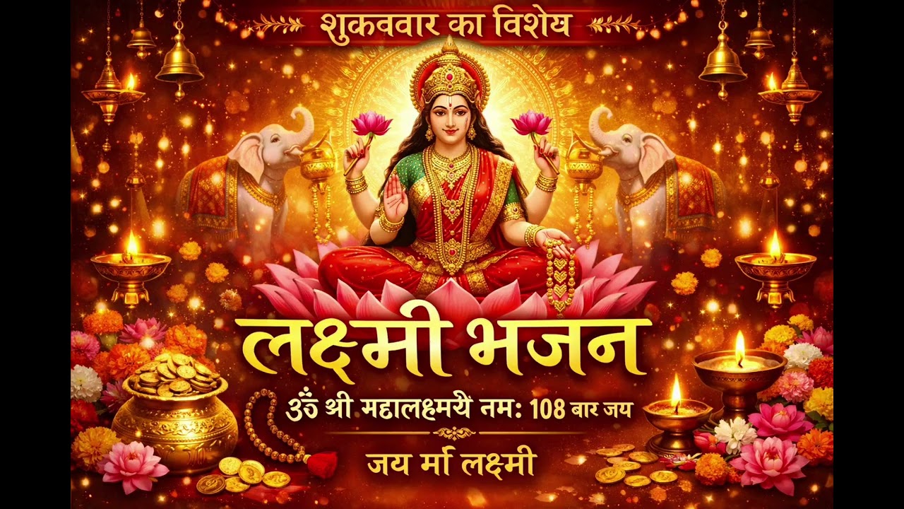 शुक्रवार विशेष लक्ष्मी भजन 🙏ॐ श्रीं महालक्ष्म्यै नमः | धन, सुख और समृद्धि के लिए शक्तिशाली मंत्र