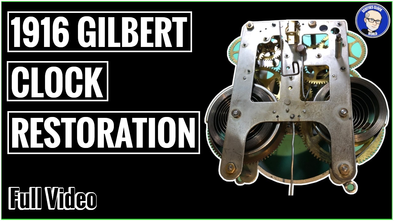 Gilbert Clock with Steel Movement Plates Repair