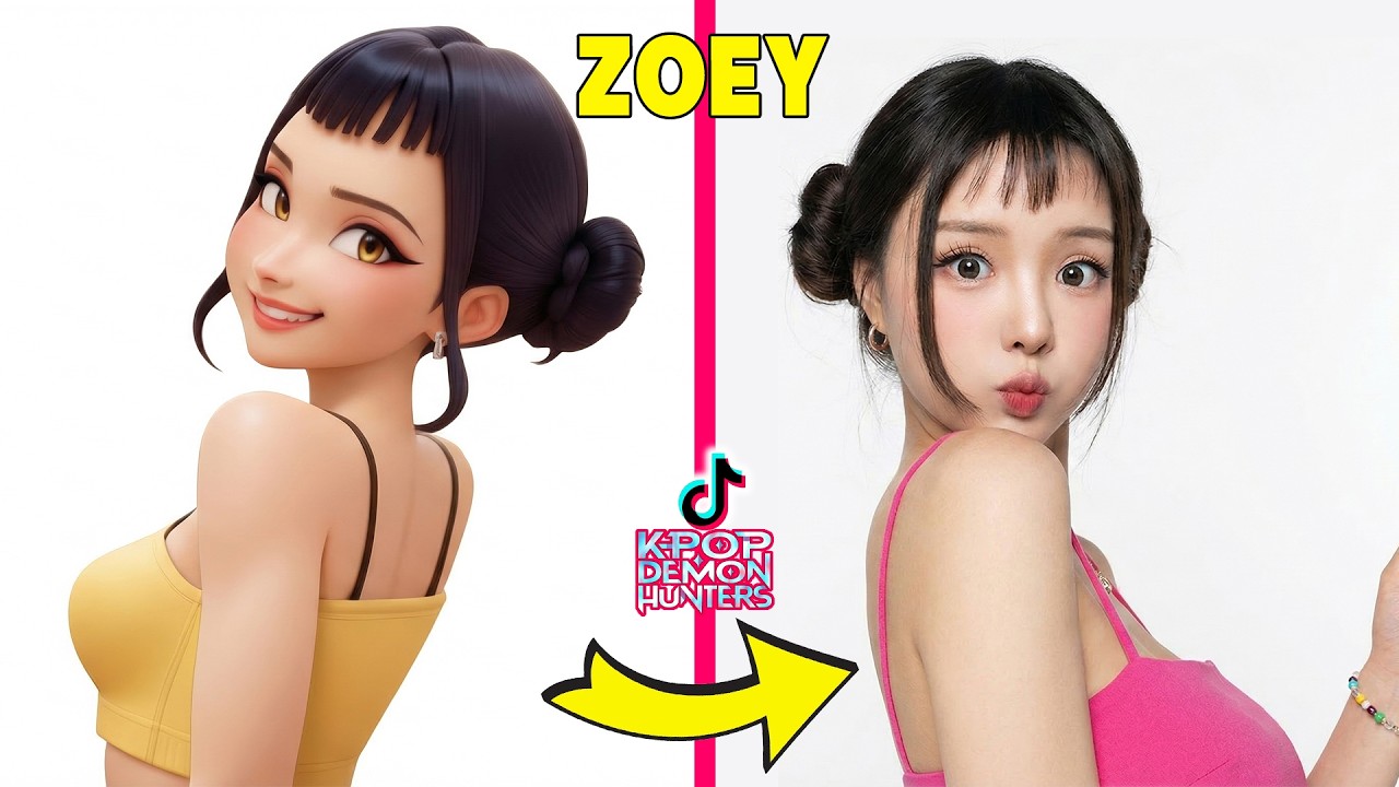 ¡Adivina quién baila LAS GUERRERAS K-POP en versión TikTok #5🎶LAS GUERRERAS K-POP🥰Zoey🔥Huntrix