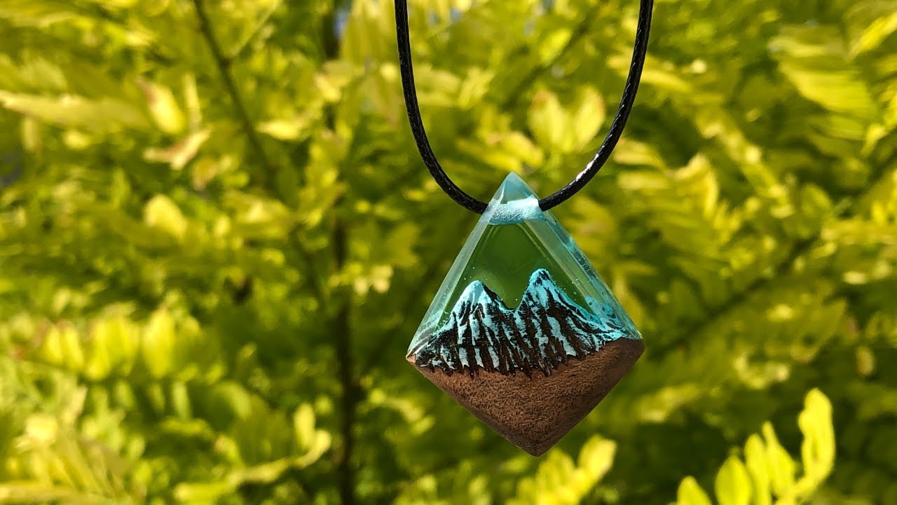 Ожерелье из эпоксидной смолы Mountain | Ожерелье из эпоксидной смолы