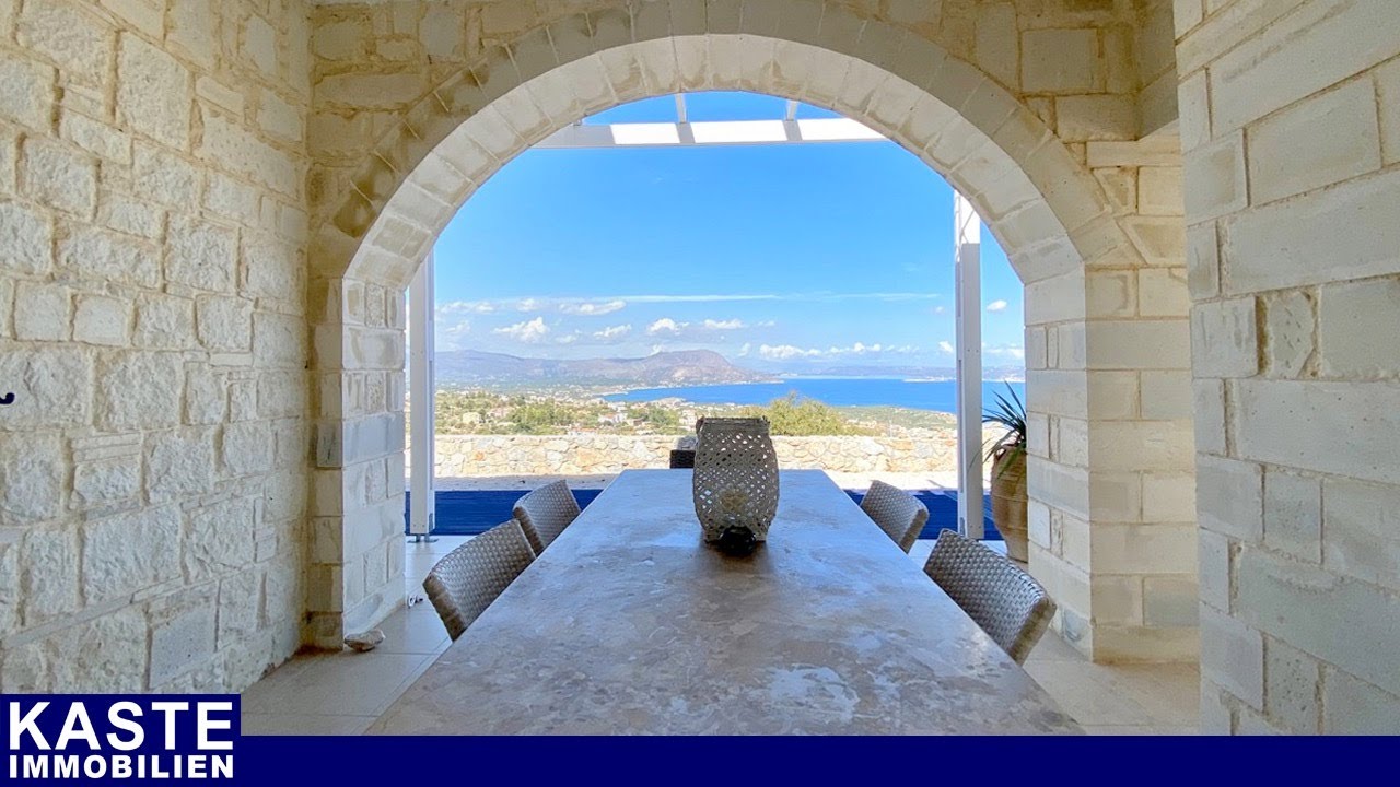 Kreta | exklusives Steinhaus mit herrlichem Meerblick in Kokkino Chorio | Kaste Immobilien