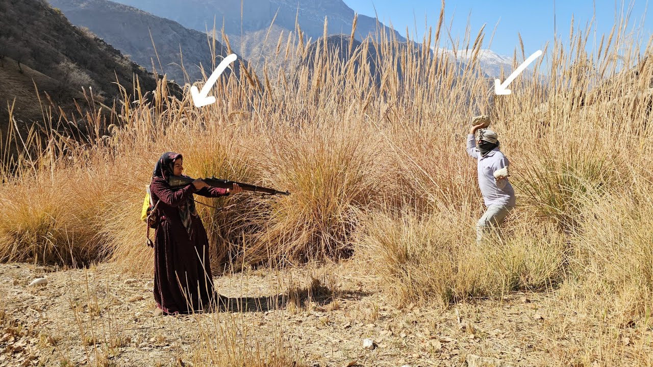 Khadija's fight with a dangerous monster in the heart of the reed grove and the monster being shot