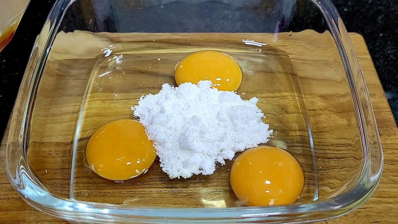 SÓ 3 OVOS E 8 COLHERES de goma de tapioca torta saudável 😃