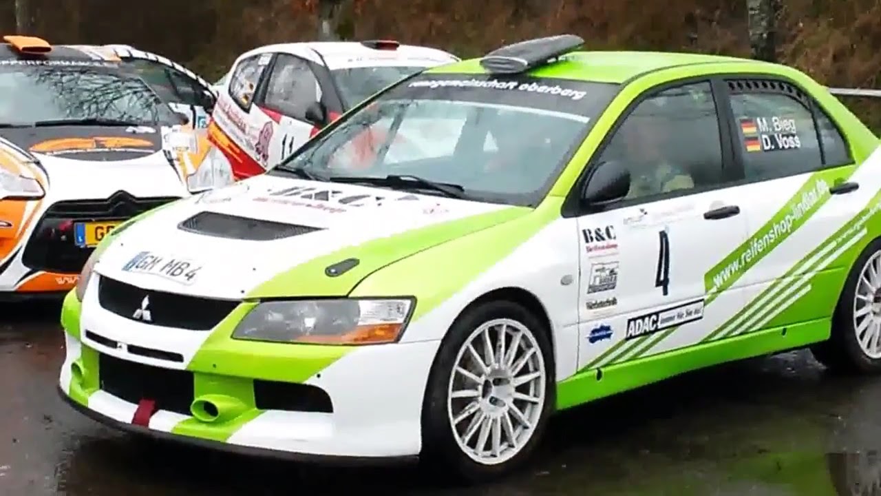 Adac-Osterrallye MSC Zerf 2015 Lancer Evo 9 Broschart Lancer Evo Bieg