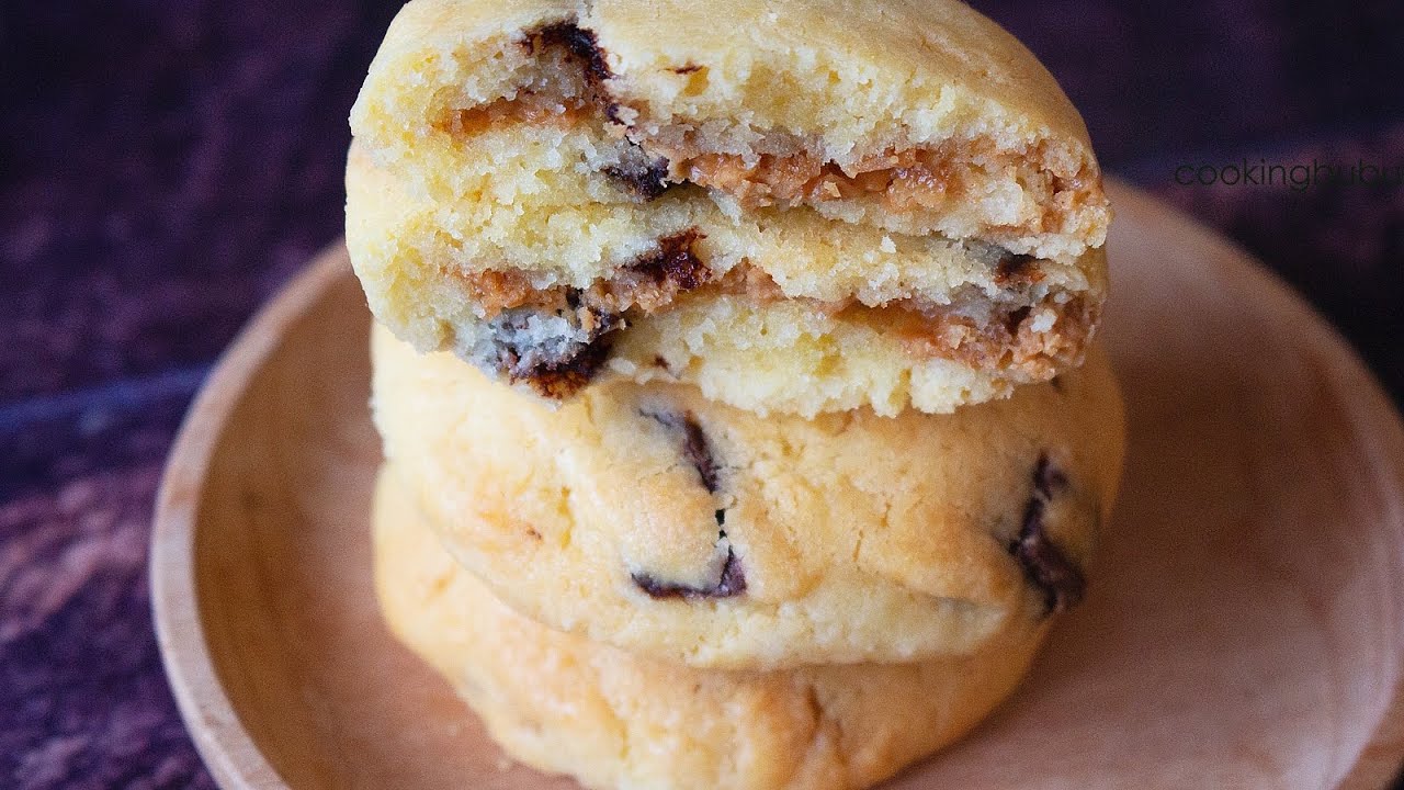 peanut butter chocolate chips cookies|香脆可口 花生醬夾心曲奇🍪 | ザクザク★チョコピーナッツバタークッキー