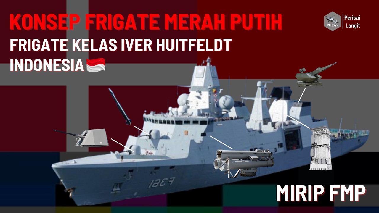 Konsep Frigate Merah Putih Indonesia, Terinspirasi Iver Huitfeldt Class? #tni #military #tnial