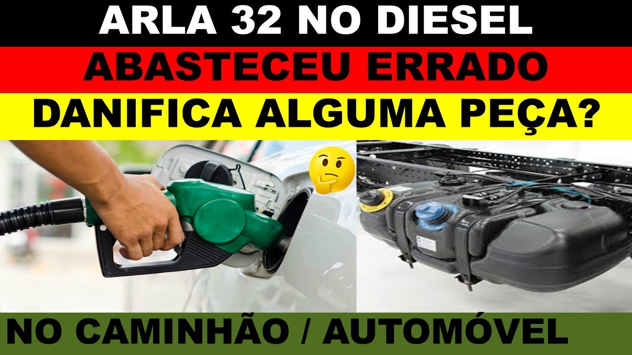Arla 32 misturado no diesel, abastecer errado danifica alguma peça no motor do caminhão,caminhonete
