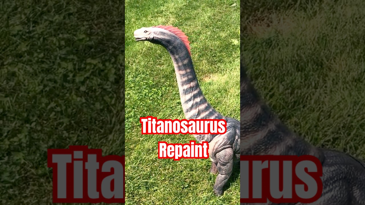 Repainting the Titanosaurus Toy #JurassicWorldRebirth #Repaint