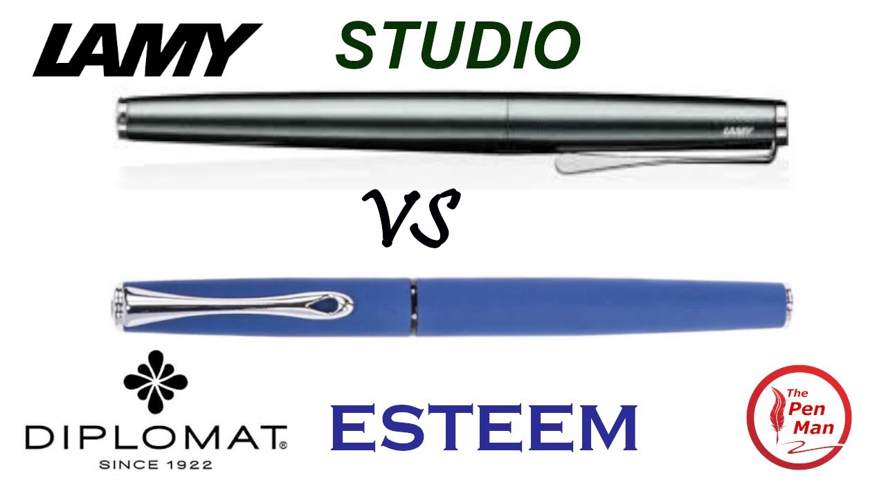Lamy Studio vs Diplomat Esteem Fountain Pens, Is One Better Than The Other?