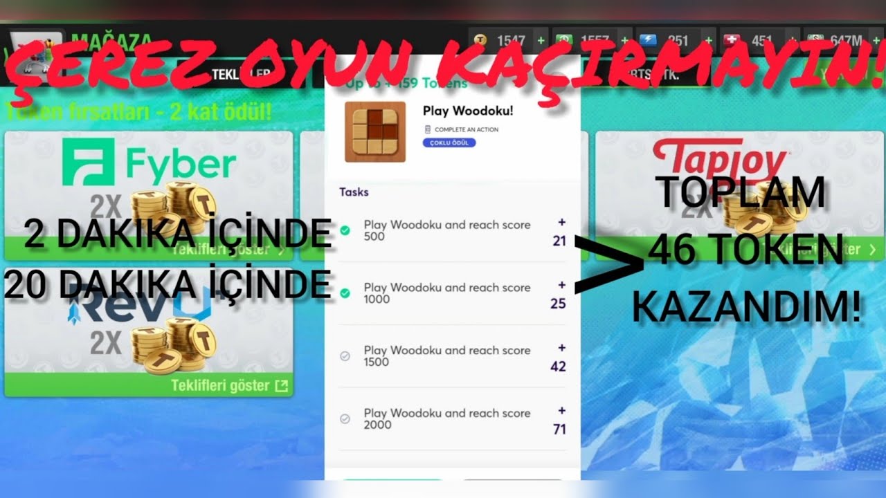 Top Eleven 159 Token Kazanma Fırsatı! | 20 Dakika İ&ccedil;inde 46 Token Kazandım. KOLAY TOKEN VEREN OYUN!