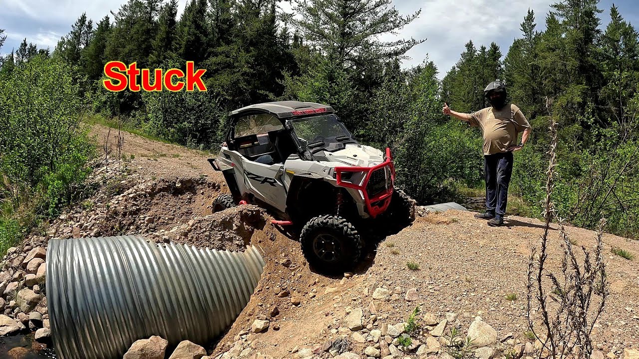 Polaris RZR Stuck Owner bows to Can Am Outlander 700 Power  Can Ams and Polaris ATV SXS Trail Ride